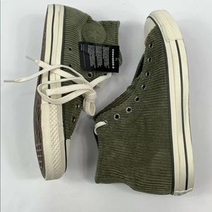 Converse Mens Field Surplus Green Corduroy Shoes